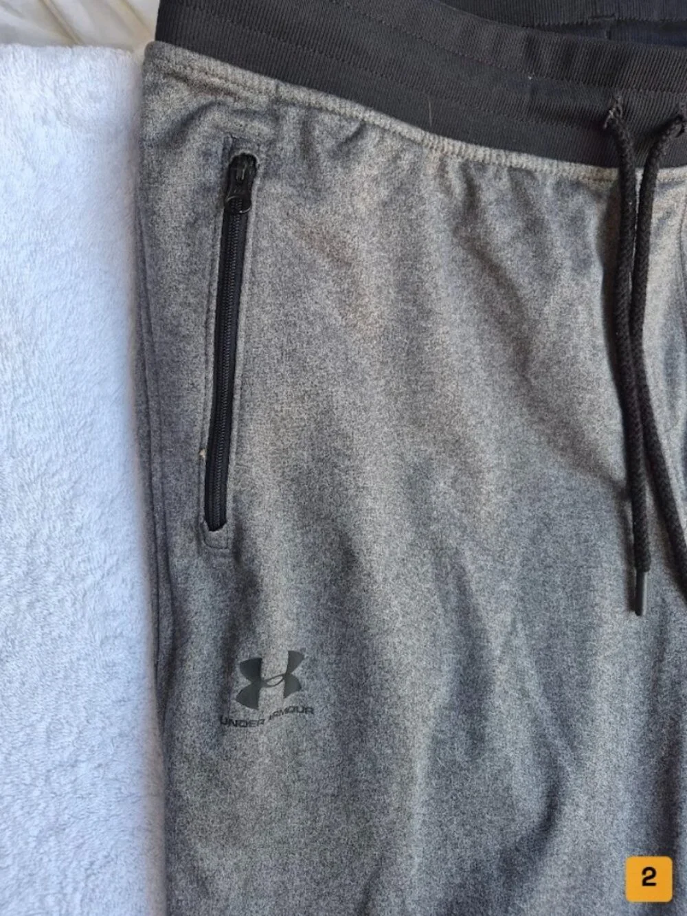 Under Armour Coldgear joggers Size LG gray - Picture 3 of 5